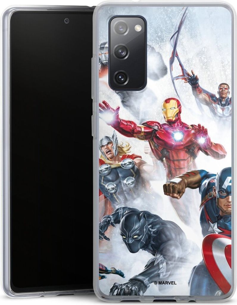 DeinDesign Handyhülle für Samsung Galaxy S20 FE 5G Silikon Hülle Case Smartphone Schutzhülle Offizielles Lizenzprodukt Marvel The Avengers