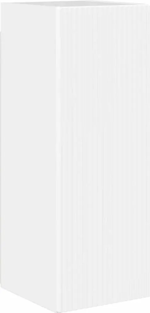 vidaXL Mobile TV Bianco Lucido Sospeso 80cm - Salvaspazio e Pulito