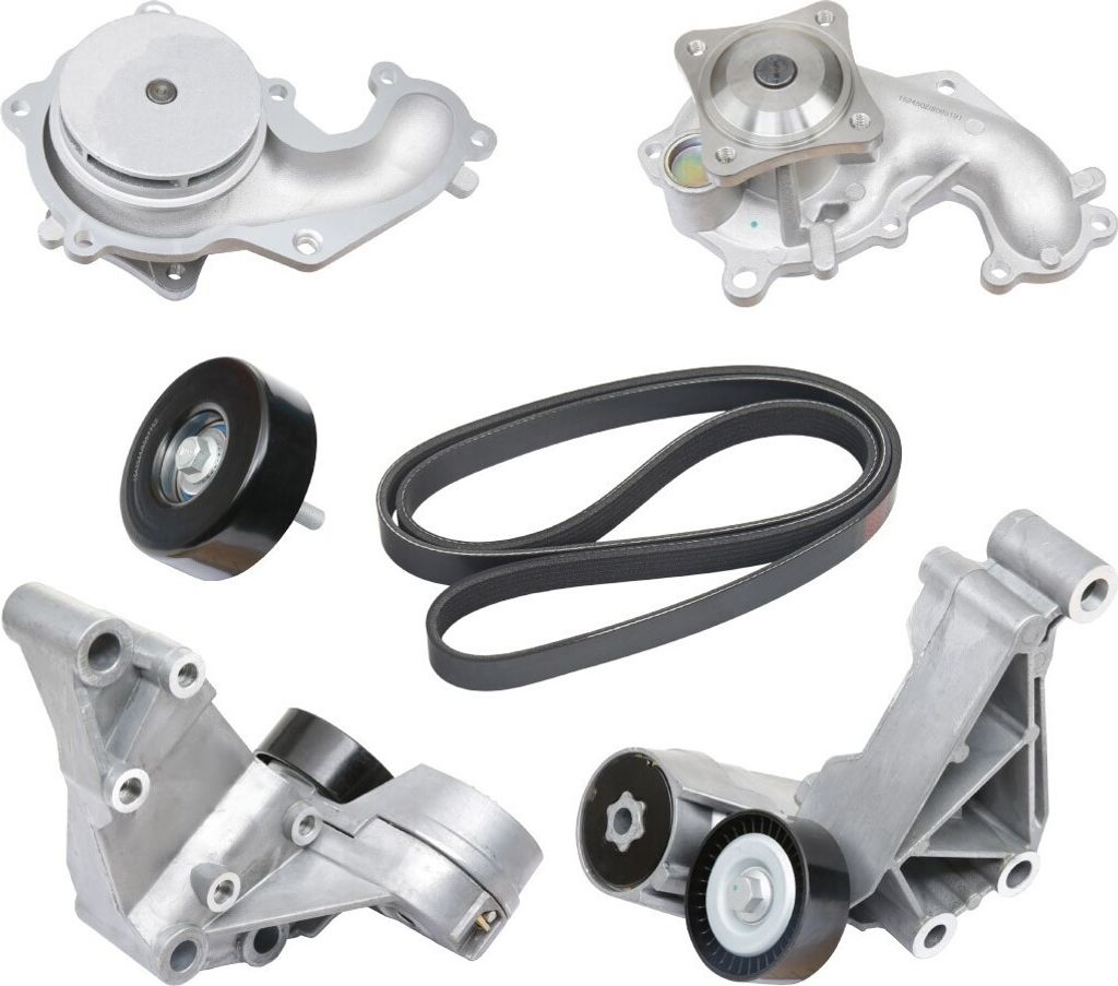 RIDEX 4172P0019 Wasserpumpe + Keilrippenriemensatz für FORD FOCUS (DAW, DBW) FOCUS Kombi (DNW) TRANSIT CONNECT (P65, P70, P80) Tourneo Connect Mk1