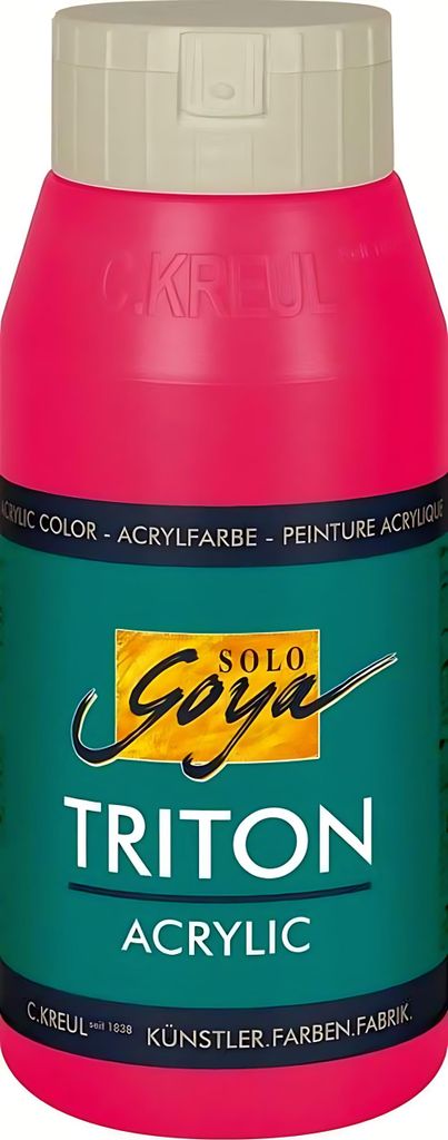 KREUL SOLO GOYA Triton Acrylic, 750 ml, Rot, Flasche Produktbild 