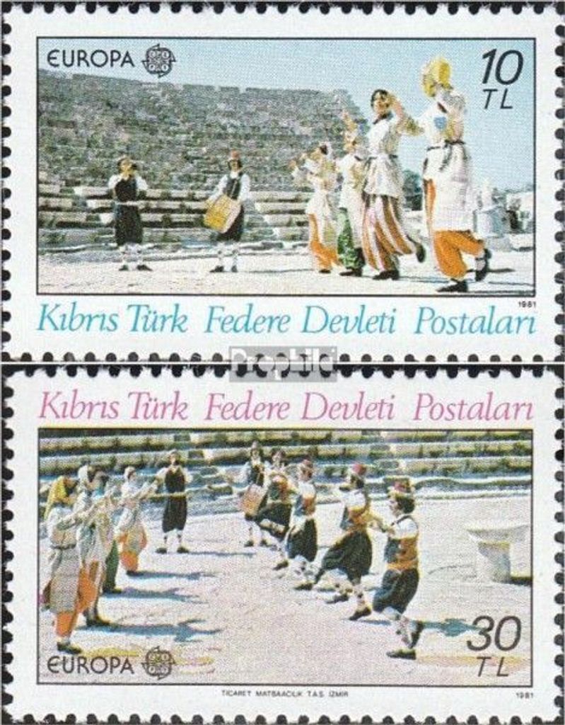 Briefmarken Türkisch-Zypern 1981 Mi 98-99 (kompl.Ausg.) postfrisch Europa