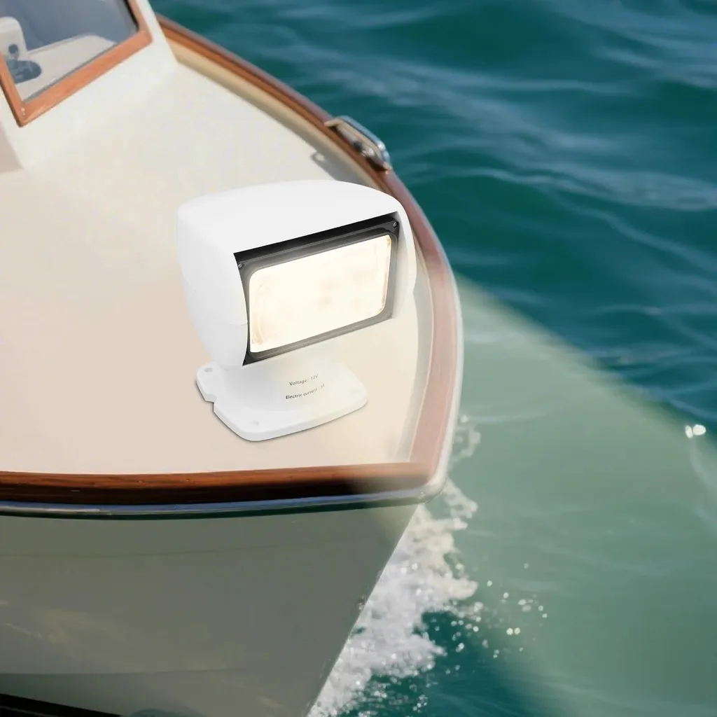 Projecteur maritime télécommandé 100W 12V orientable pour bateau et yacht