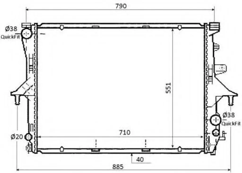 Évitez la surchauffe : Radiateur NRF 53864 pour Q7 et Touareg 7L0121253A