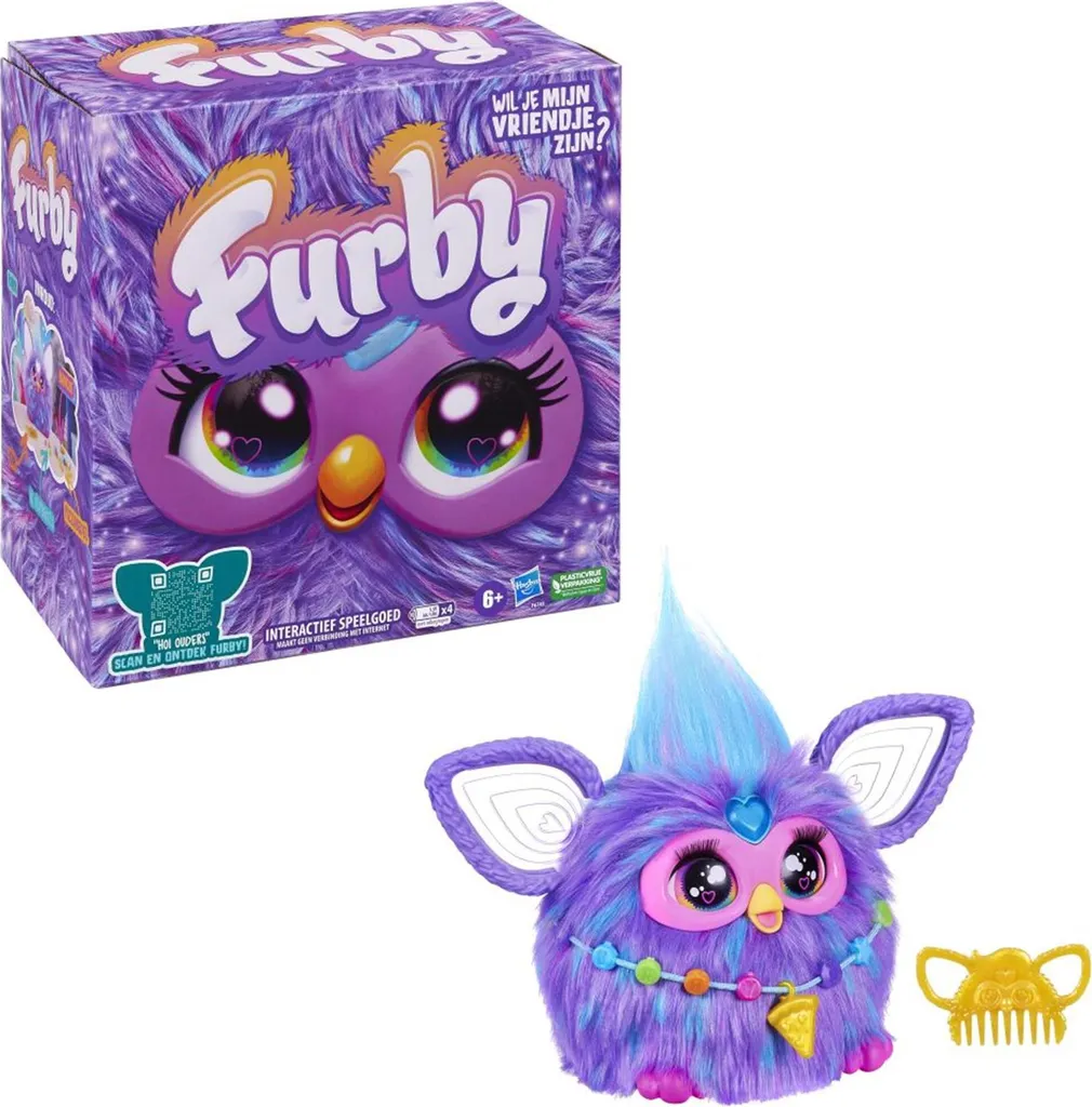 Peluche interactive Furby Violet grand modèle pour enfants dès 6 ans