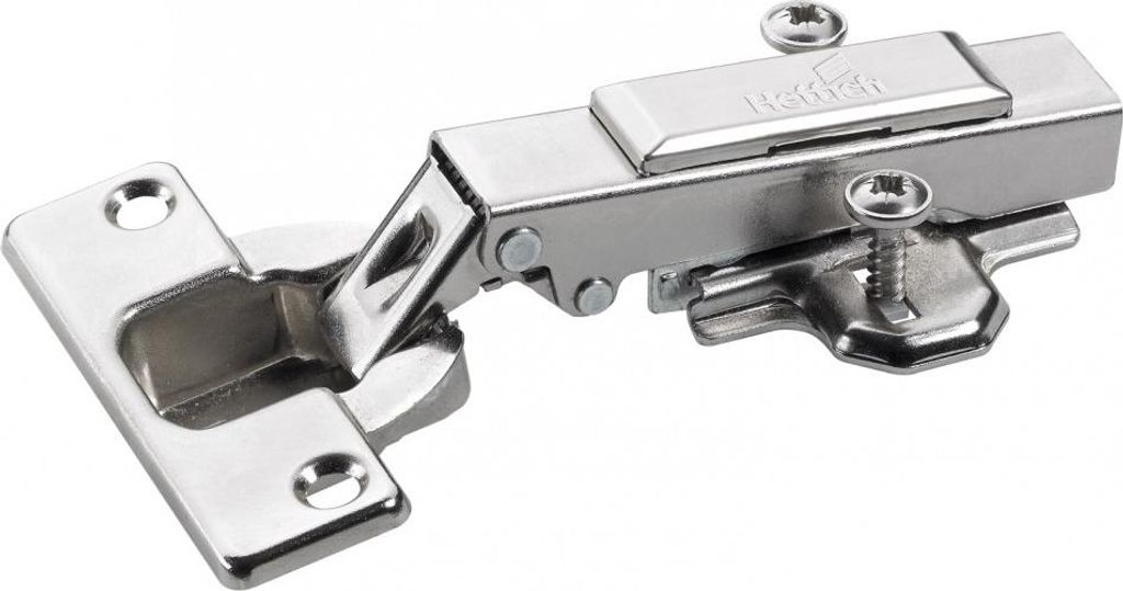 A single hinge is shown against a white background.