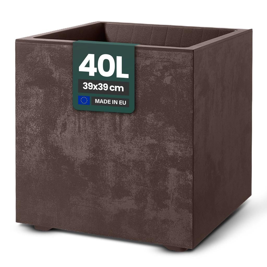 Kreher® XL Pflanzkasten „Millennium“ 39x39x39 cm - 40L Produktbild 