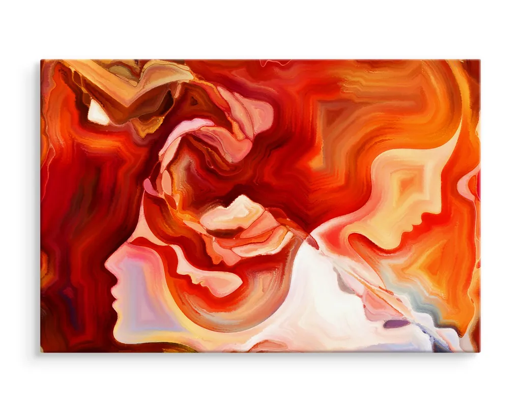 Carta da Parati su Tela 120x80 XXL Astratto Donna | Stampa d'Arte Lux - 3