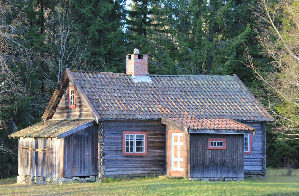 hansepuzzle 22570 - Holzhütte Puzzle, 500 Teile, Orte, 46,0 x 30,0cm mit hochwertiger Aufbewahrung, Kartonbox und wiederverschließbarem Beutel