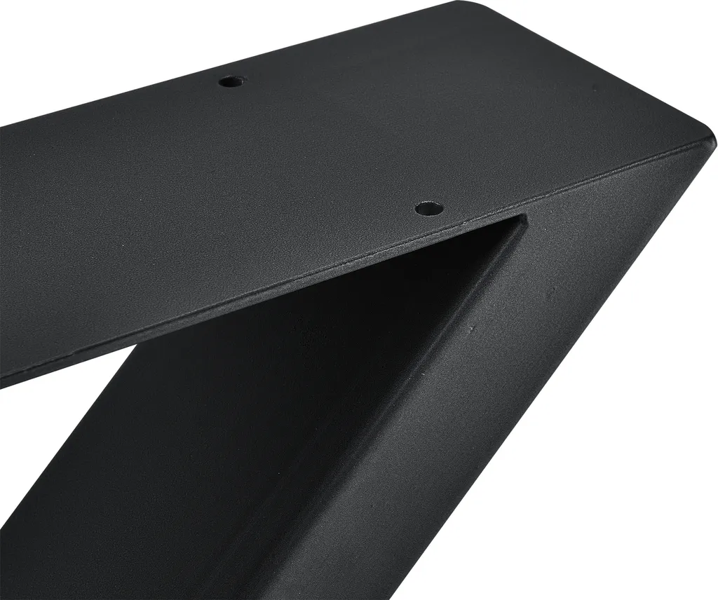 Piètements Greith X-Forme Noir 79x72 cm - Acier Robuste Design Loft - 4
