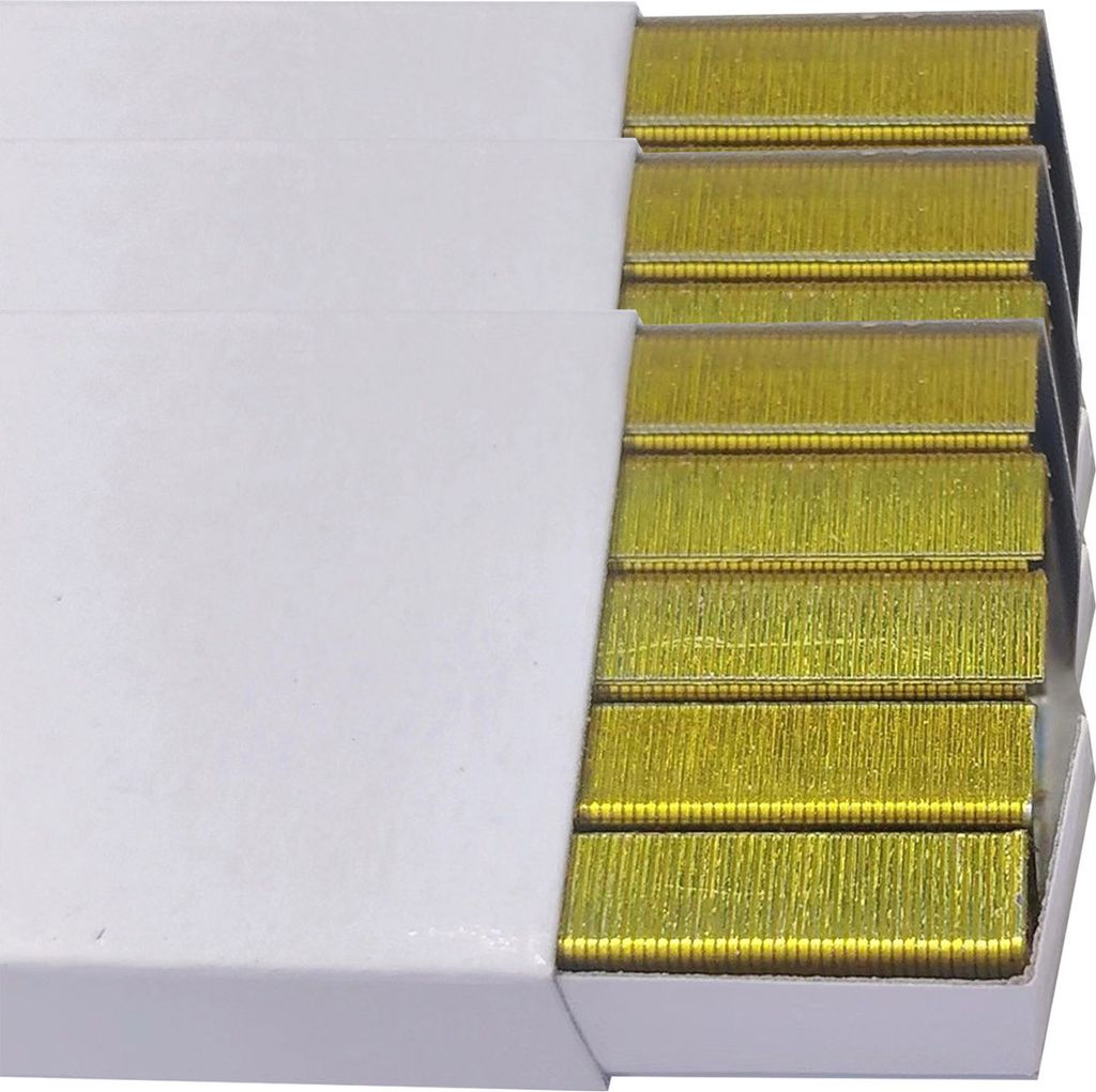 Grün gefärbte Heftklammern, 3000 Nachfüllpackungen für Schreibtischhefter, 1000 pro Packung, insgesamt 3 Packungen, Büroheftklammern, Schulhef...