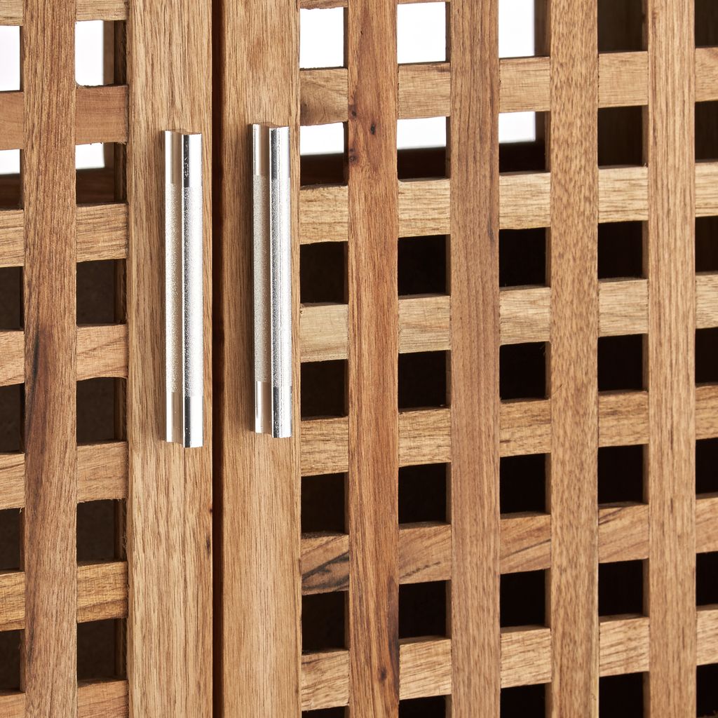 relaxdays Waschbeckenunterschrank Walnuss Produktbild 5