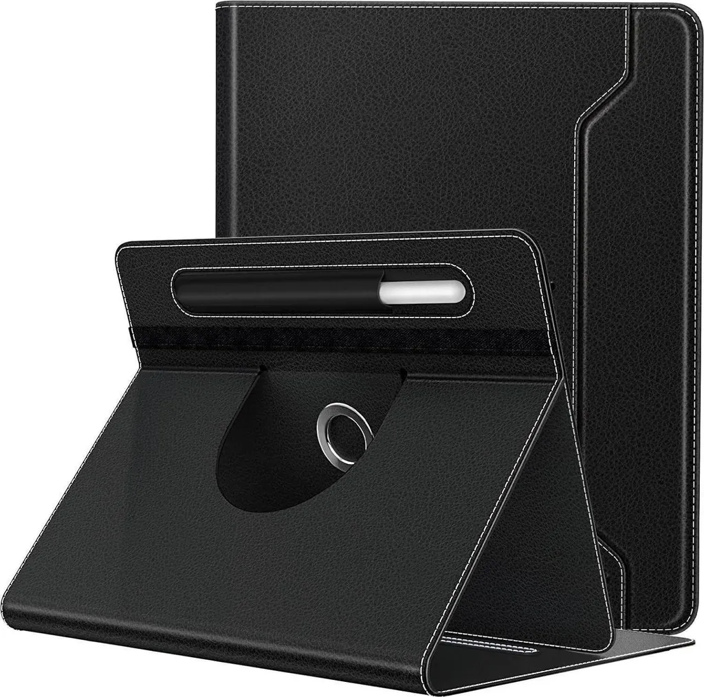 TiMOVO custodia universale per tablet da 9-11 pollici nera custodia per penna supporto a 360 gradi