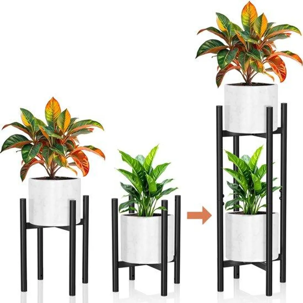 Support pot de fleurs réglable noir : fini les socles non adaptés !
