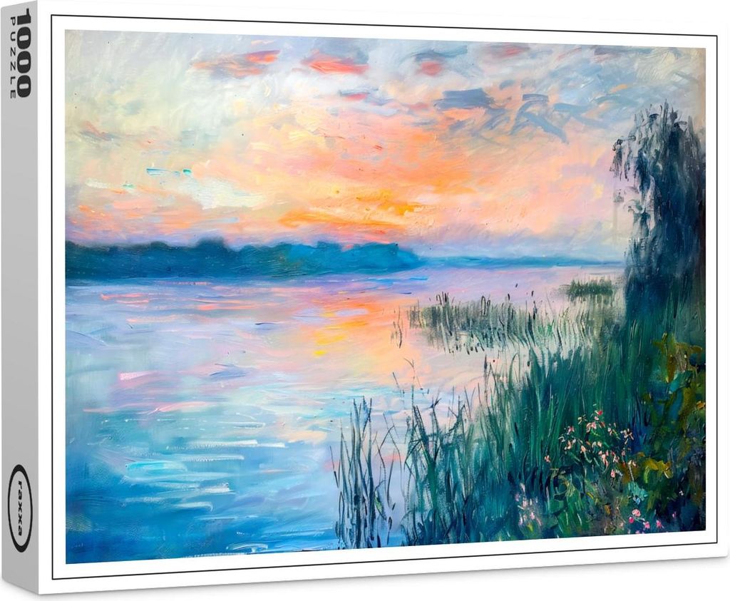 raxxa Premium-Puzzle "Sunrise Autumn River Reflections", 1000 Teile
