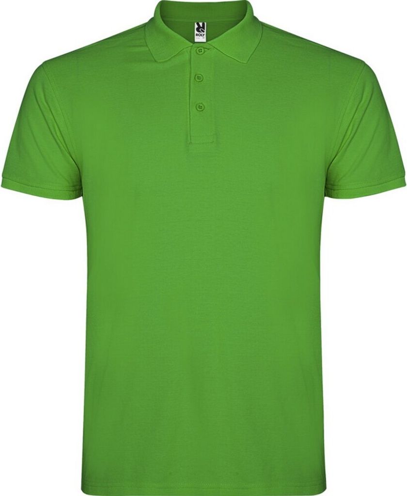 Roly - "Star" Poloshirt für Herren kurzärmlig PF4346 (XS) (Grasgrün)