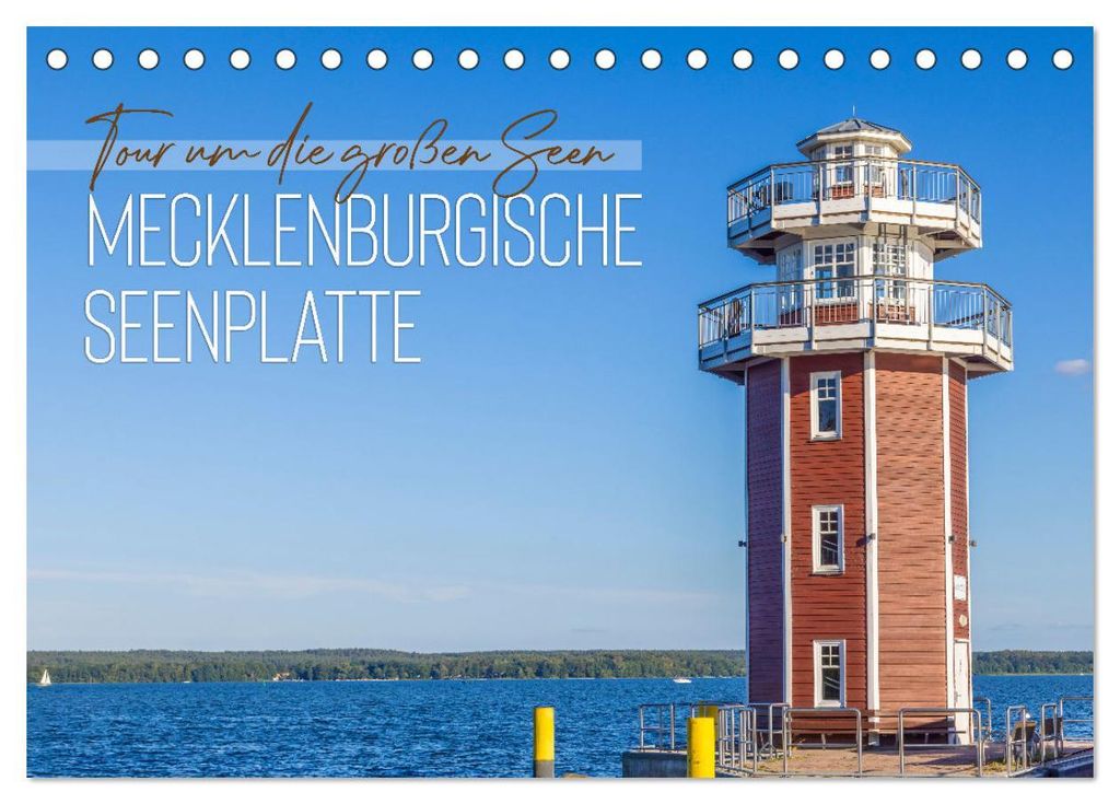 Tour um die großen Seen der Mecklenburgischen Seenplatte (Tischkalender 2027 DIN A5 quer), CALVENDO Monatskalender