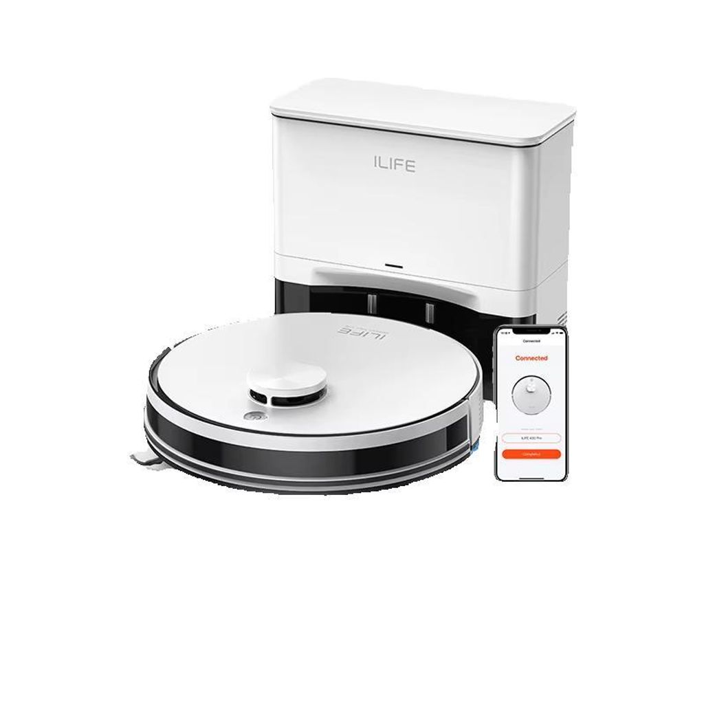 ILIFE A30 Pro Saugroboter mit Wischfunktion 5000Pa Selbstentleerung App Steuerung 180min