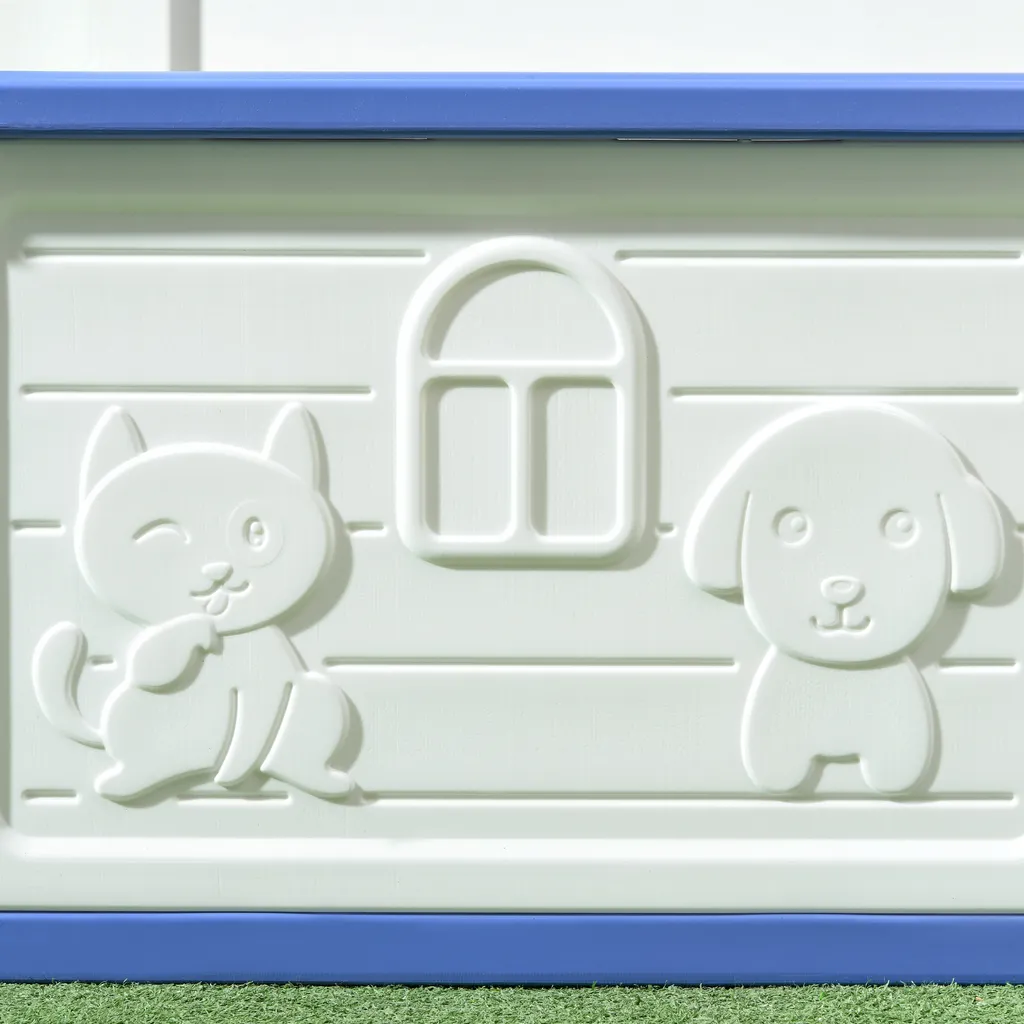 Maison pour chiens avec aération et toit imperméable abri extérieur chiot - 9