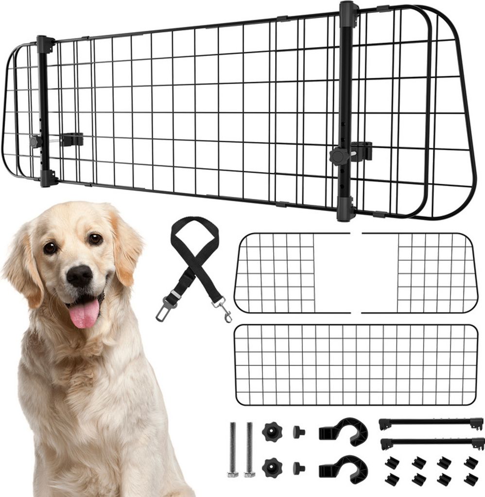 TolleTour hundegitter auto Trenngitter Universal Trenngitter Universal Nimm 3 stacheldraht schwarz