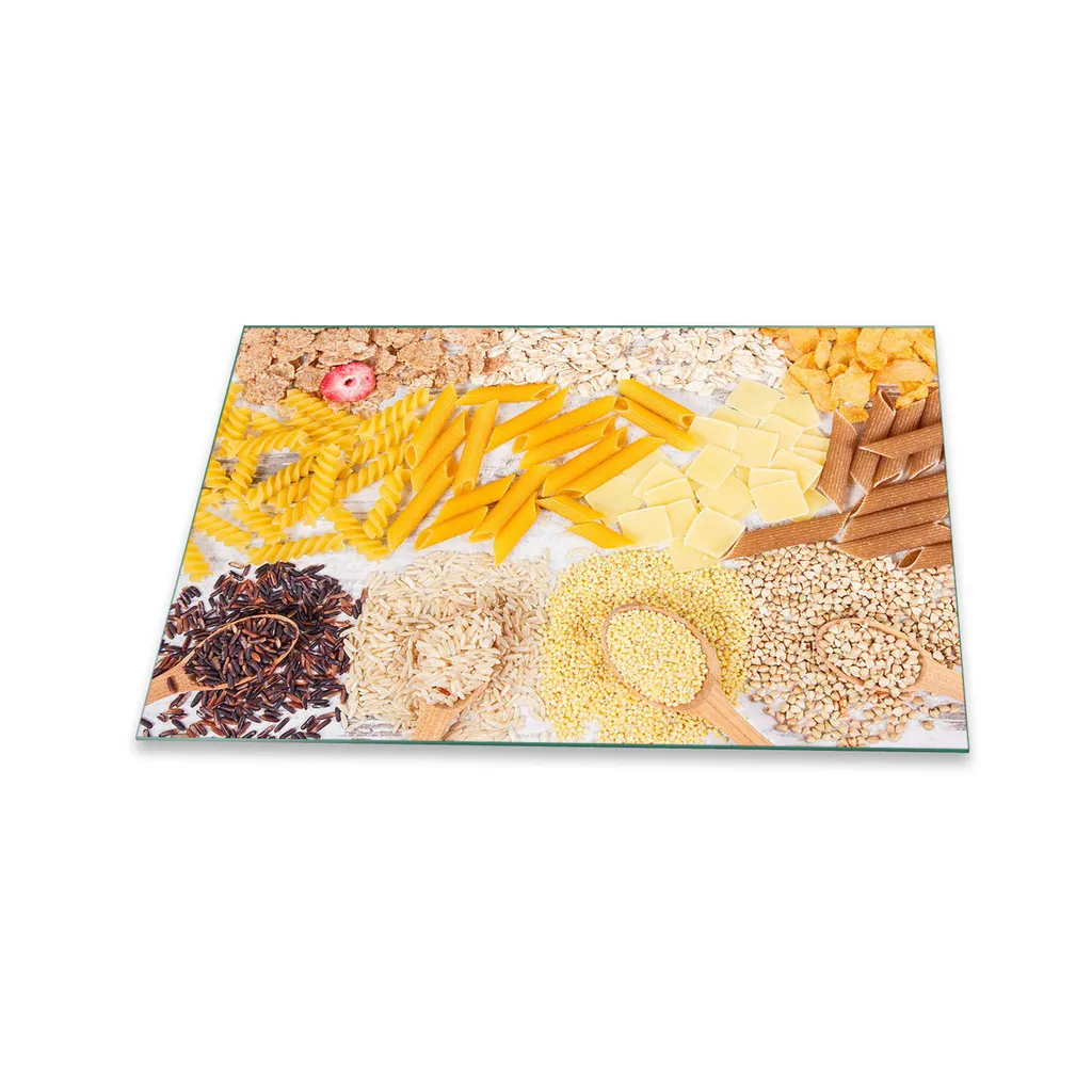 Copertura Piano Cottura Ceramica 80x52 | Alzatina Vetro Food Yellow