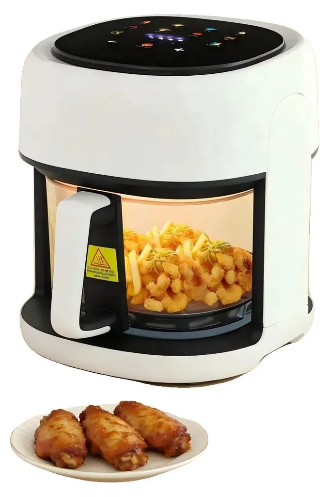 Friteuse à air chaud 1350W 3,3L - Cuisson saine sans huile de 80 à 190°C