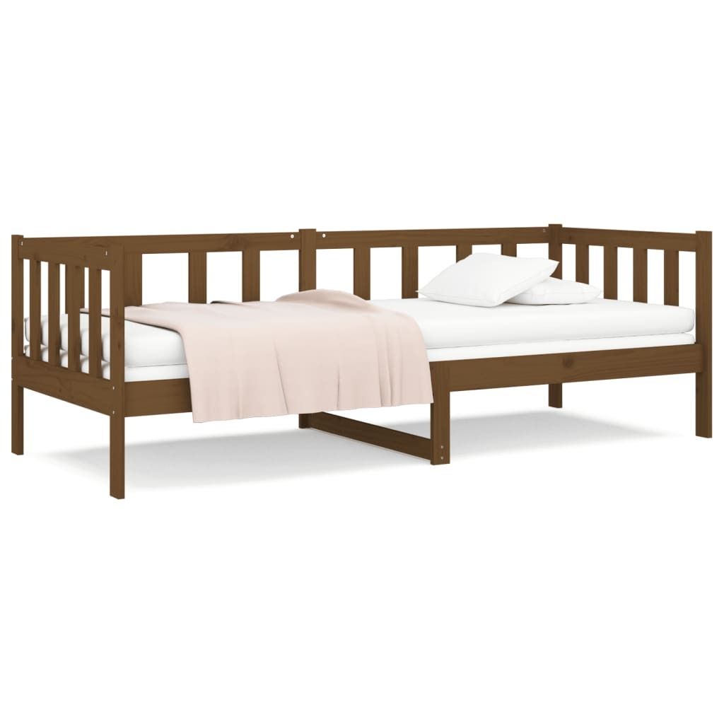 Tagesbett Honigbraun 80x200 cm Massivholz Kiefer Produktbild 