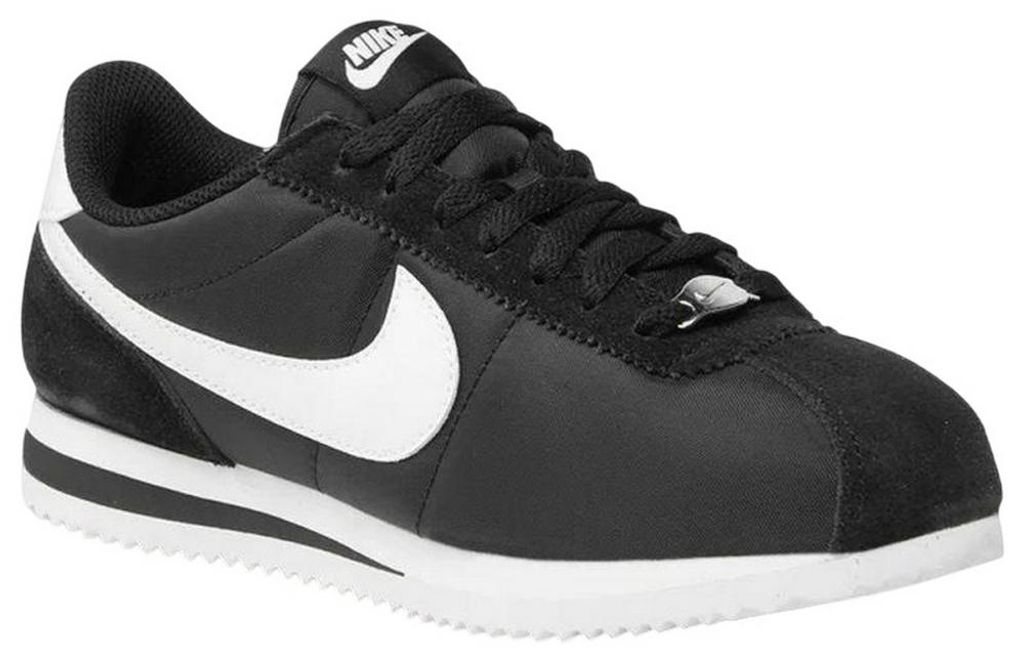 Nike - Damen Sneaker "Cortez", Leder PP4585 (38 EU) (Weiß/Schwarz)