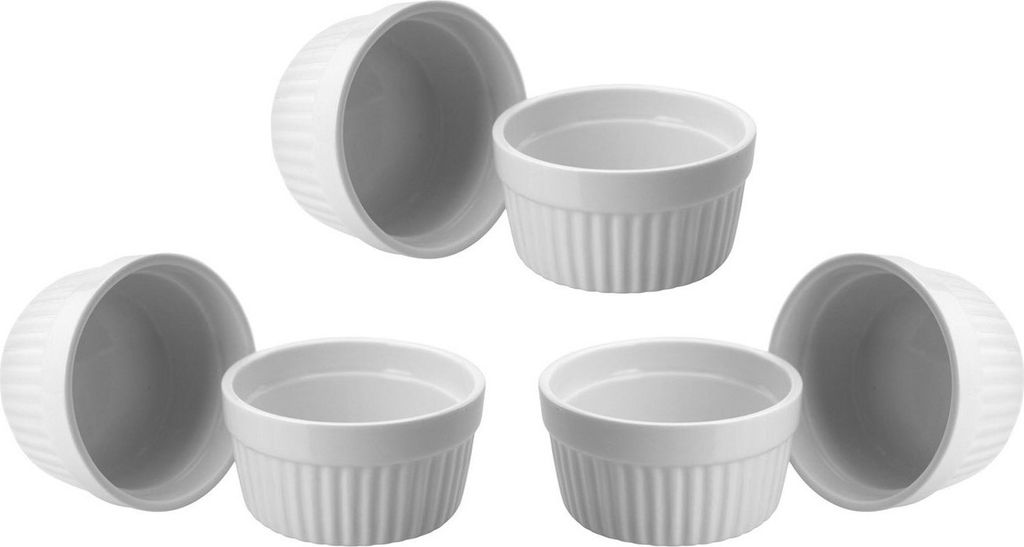 ToCi 6 x Soufflé Förmchen Ø 9 cm - Creme Brulee Schälchen | Produktbild 
