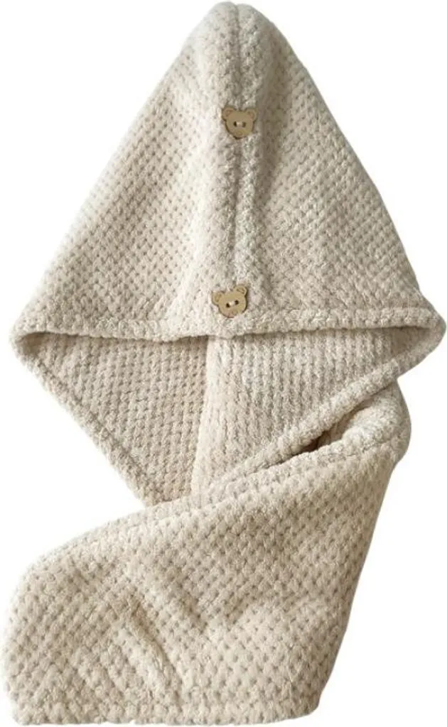 HAIRNEST Turbante Microfibra Beige - Stop al Crespo per Capelli Ricci