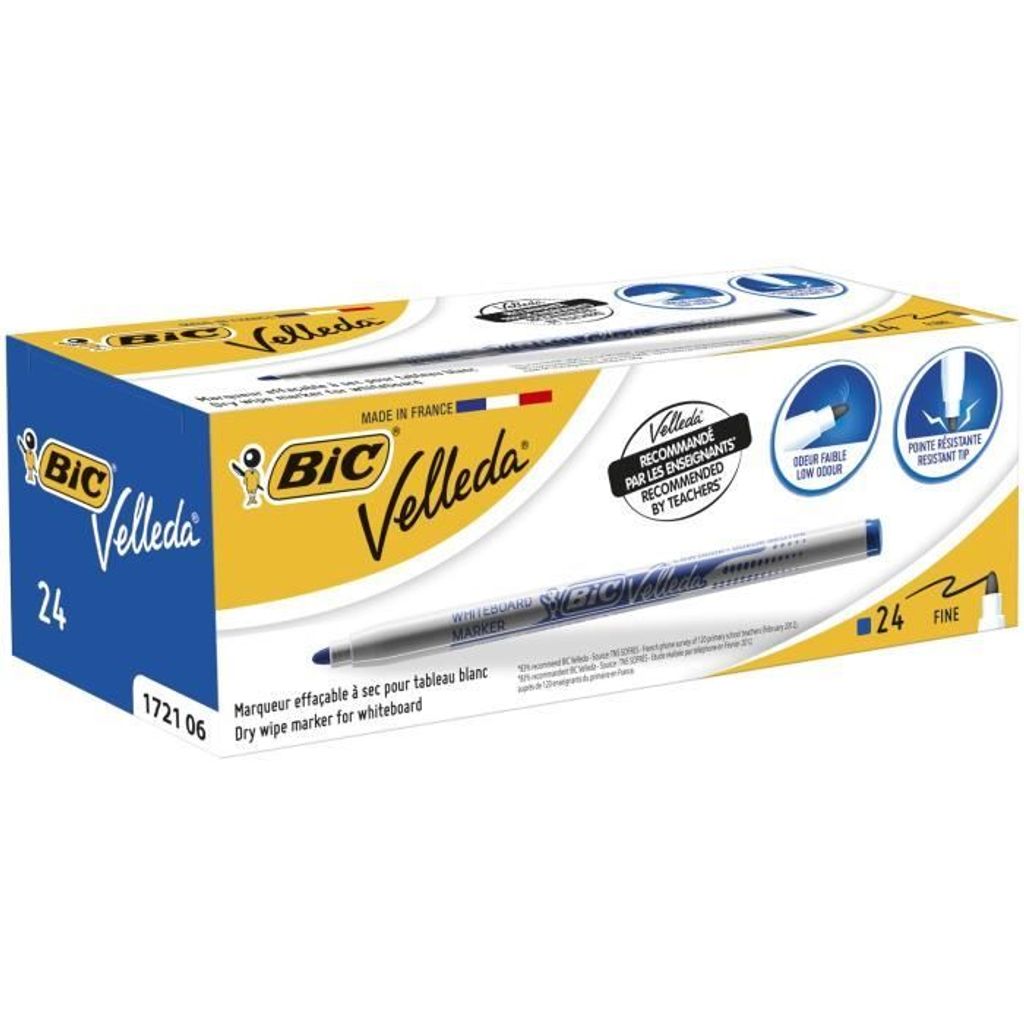 BIC Whiteboard Marker Velleda 1721 Rundspitze blau