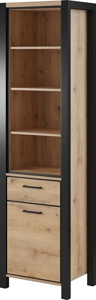 Meublorama DS-HA-AKTIV-24TWLK05*2C/61KG, 1 Tür(en), 4 Regale, Braun, Mitteldichte Faserplatte (MDF), 1 Schublade(n), 2 Jahr(e)