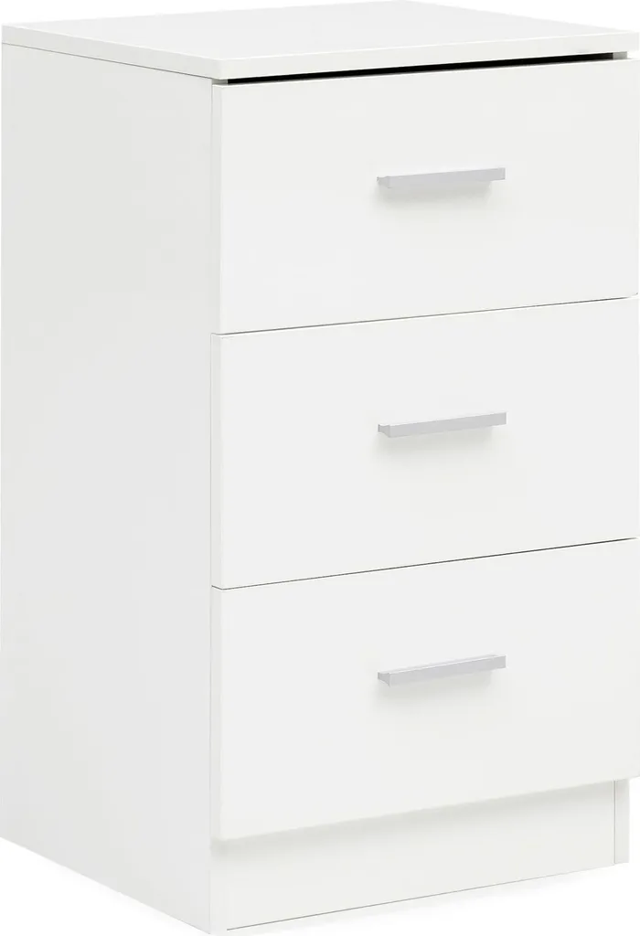 Table de chevet blanche 66 cm Nena - Design minimaliste et finition mate