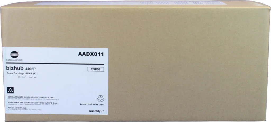 Toner Noir TNP57 Konica Minolta AADX011 Idéal pour Bureautique Intensive