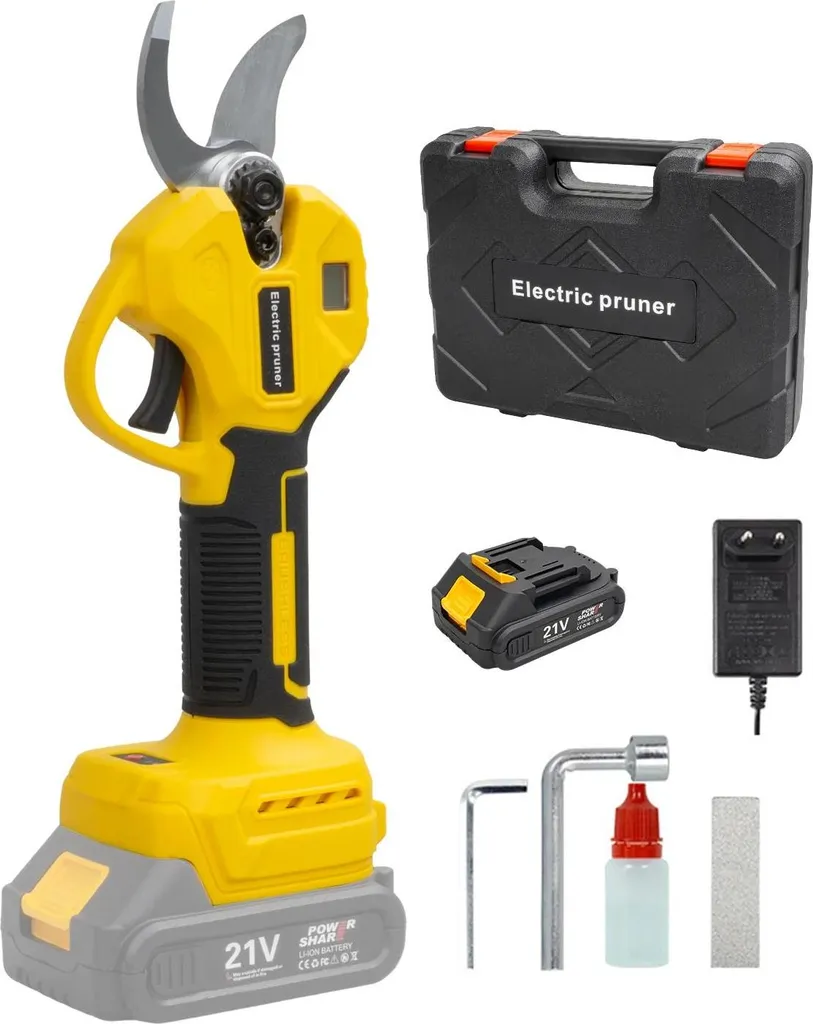 Sécateur Électrique Sans Balais Brushless avec Écran LCD Haute Précision