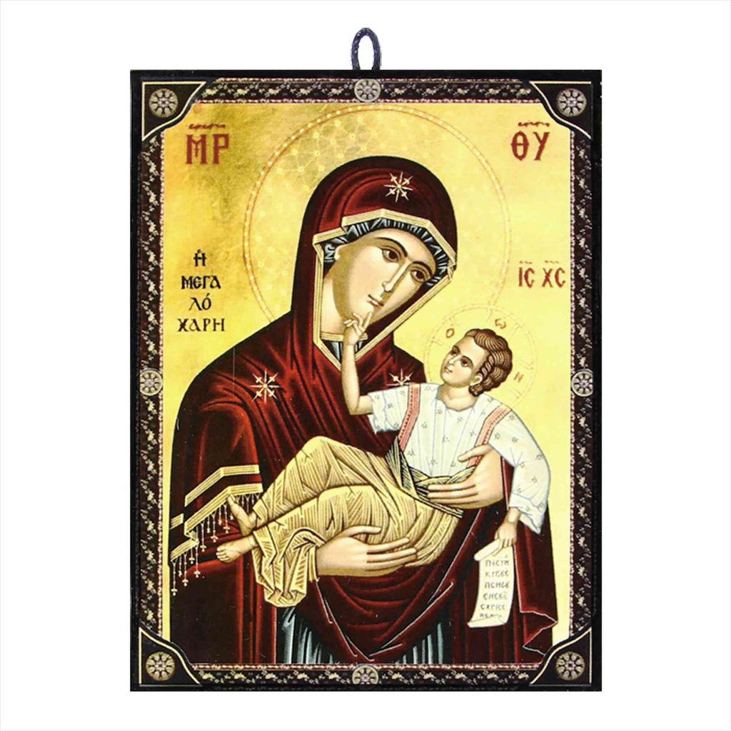 Ikone Maria Megaloxari orthodox e Reproduktion aus Griechenland