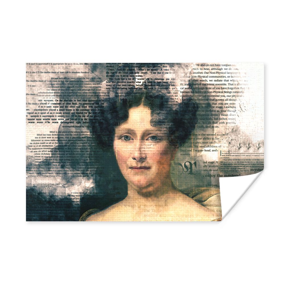 MuchoWow Poster Johanna Henriëtte Engelen - Dubois Drahonet - Zeitungsartikel 60x40 cm - Schlafzimmerdekoration