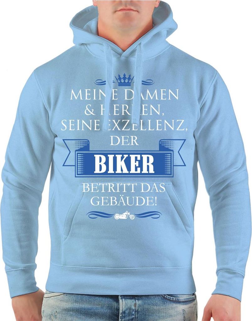 Herren Kapuzenpullover Seine Exzellenz DER BIKER