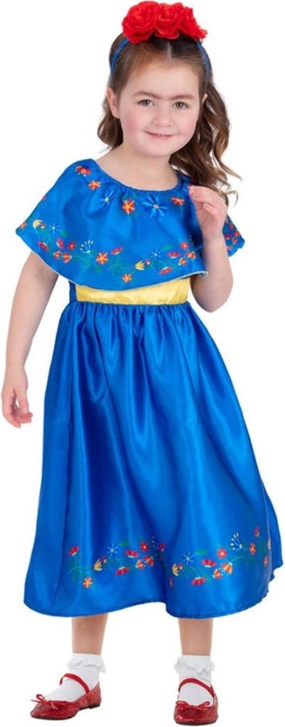 Smiffys - "Artist Frida" Kostüm - Mädchen SM2496 (146-152) (Blau)