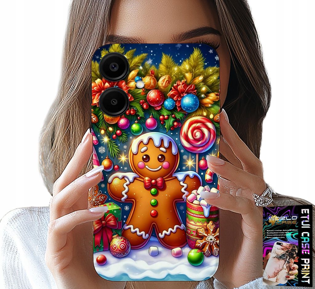 Hülle Für Samsung Galaxy A06 5G - Lebkuchen, Süssigkeiten Weihnachten Designs + Glas