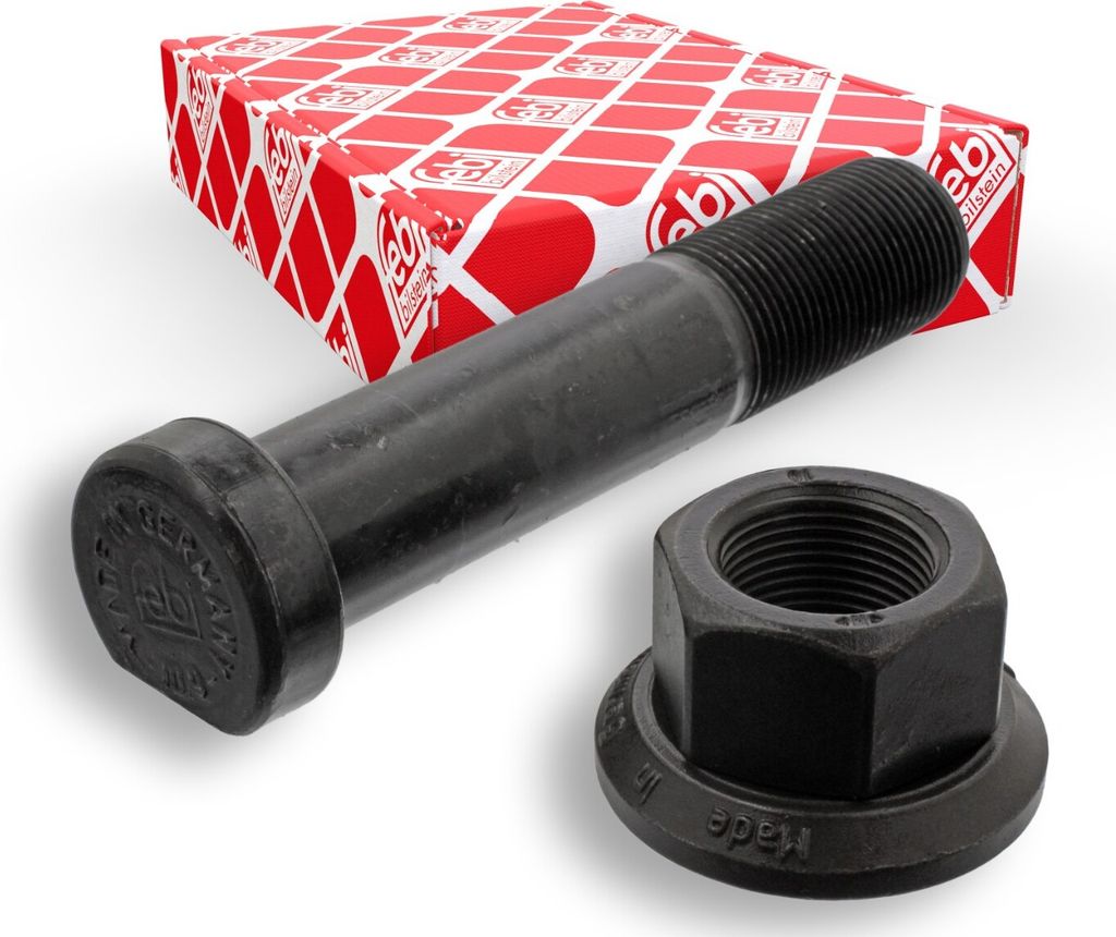 FEBI BILSTEIN Radbolzen 07948 Hinten passend für MERCEDES-BENZ Citaro (O 530) 27mm 116mm Stahl 46mm 0,361kg