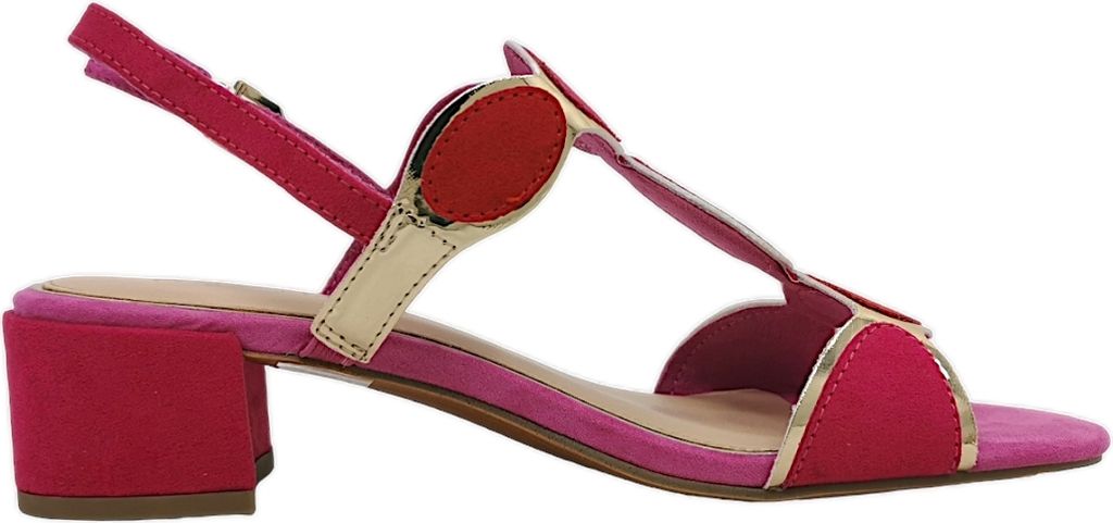 MARCO TOZZI Damen Sandale Textil Sandalette Metallic Produktbild 13