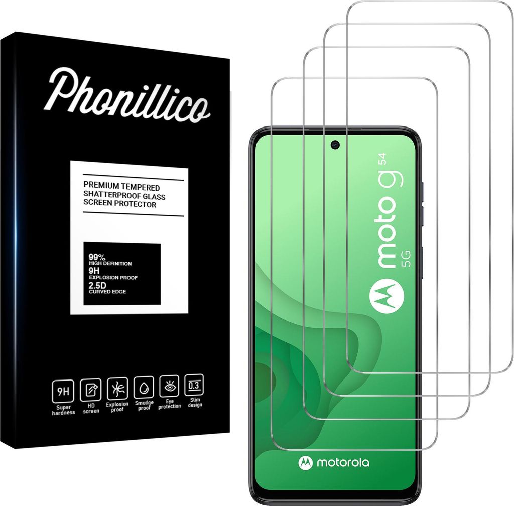 Tvrzené sklo pro Motorola Moto G54 [4 ks] Screen Protector Obrázek produktu 