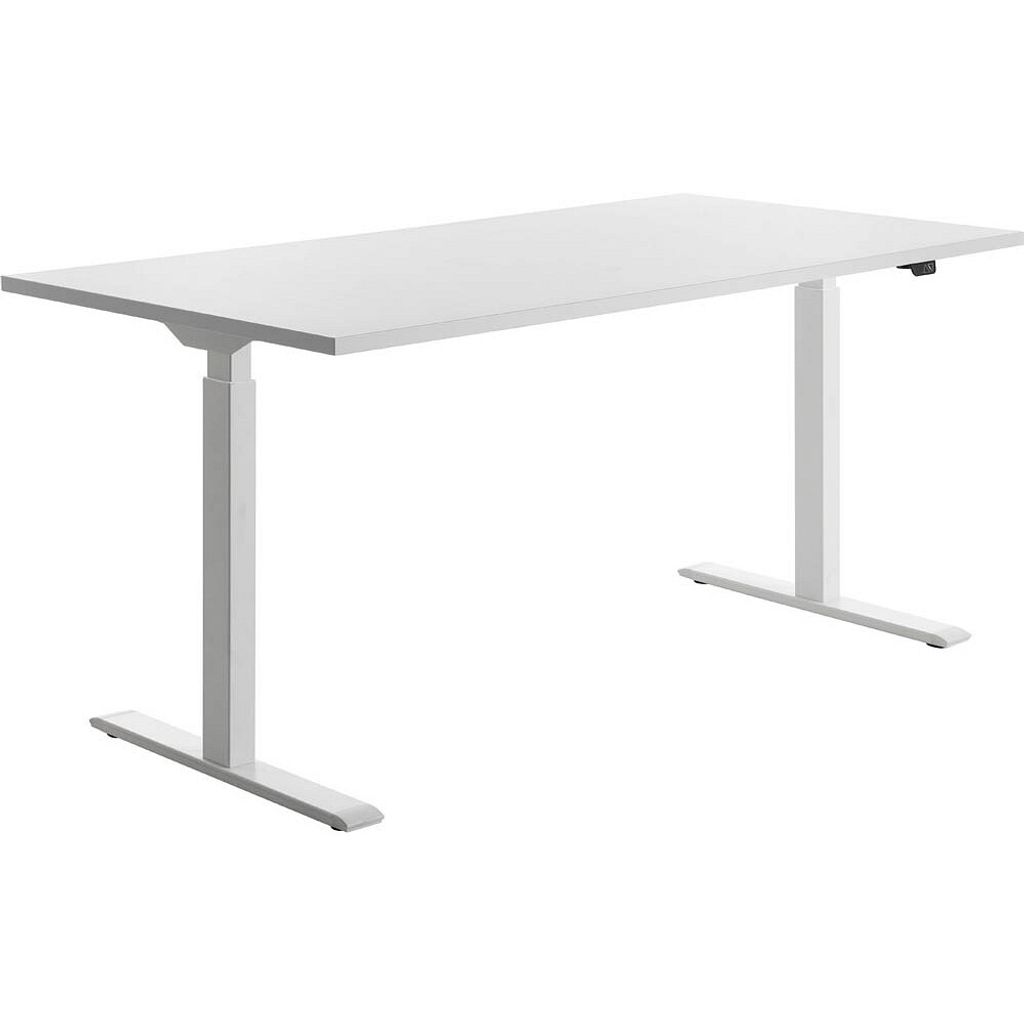 Topstar Sitz-/Steh-Schreibtisch, (B)1.600 mm, weiß elektr. höhenverstellbar Weiss