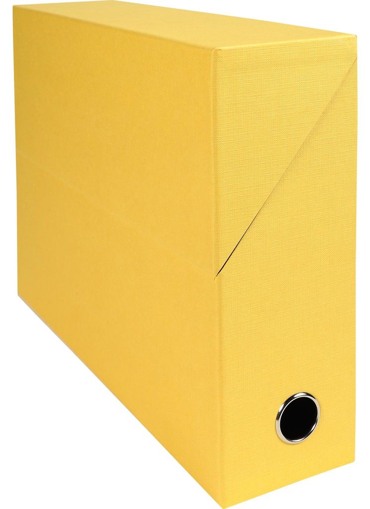 Exacompta 5x Transferbox Rücken 90mm gerilltes Papier - Gelb - 89529E