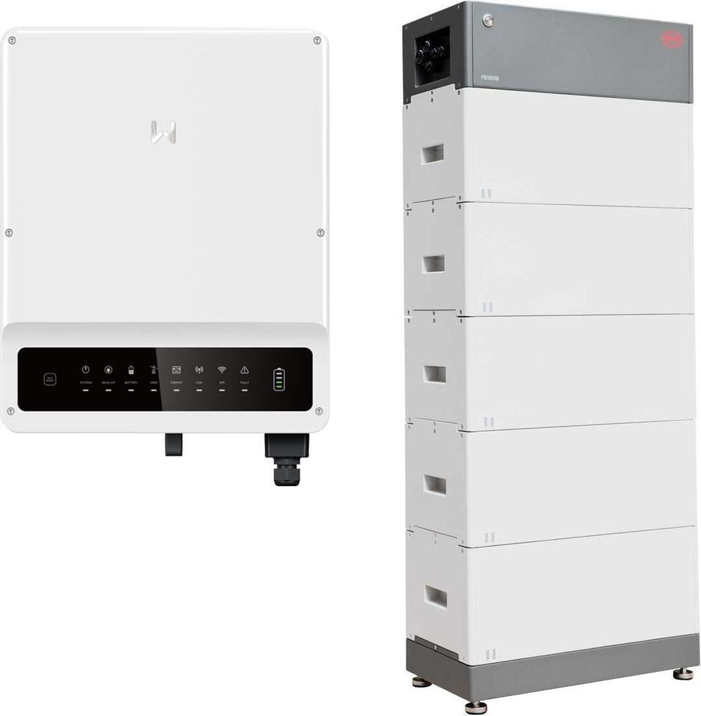 GoodWe ET Plus HV 0% MwSt §12 III UstG GW8K-ET 8kW Hybrid Wechselrichter mit 12,8kWh Solarspeicher-