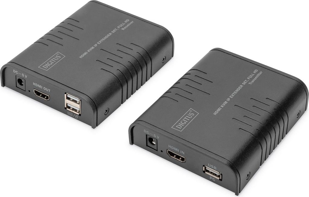 DIGITUS HDMI KVM IP Extender Set, Full HD