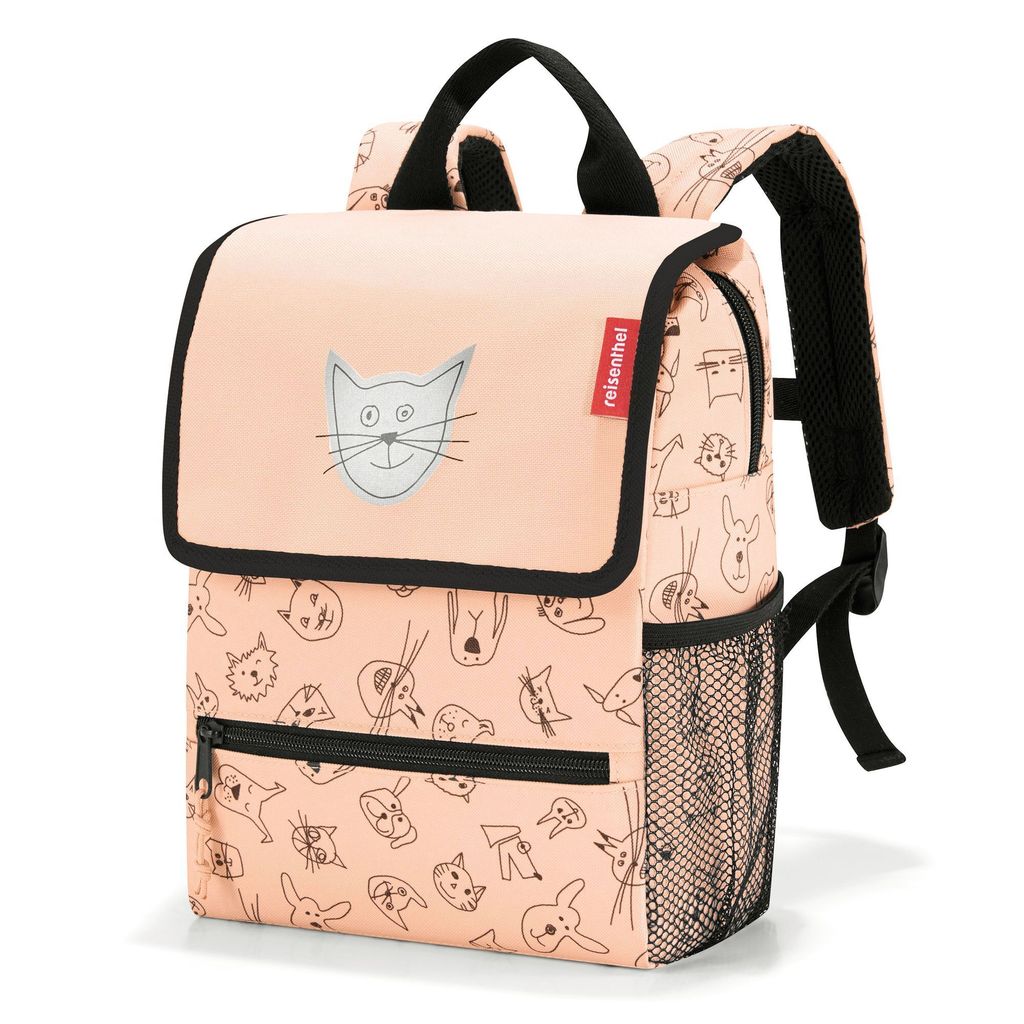 reisenthel Rucksack Kinder 5 Liter backpack cats and dogs -Rosa Polyester mit Reflektor 21x28x12 cm - Rose