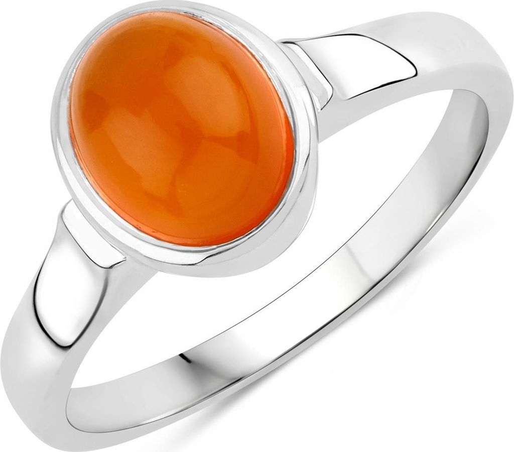 Ring Sterling Silber Karneol orange-rot 52