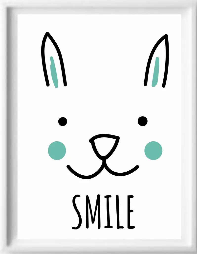 Affiches Graphiques et Citations pour Enfants avec Cadre A3 Décoratif