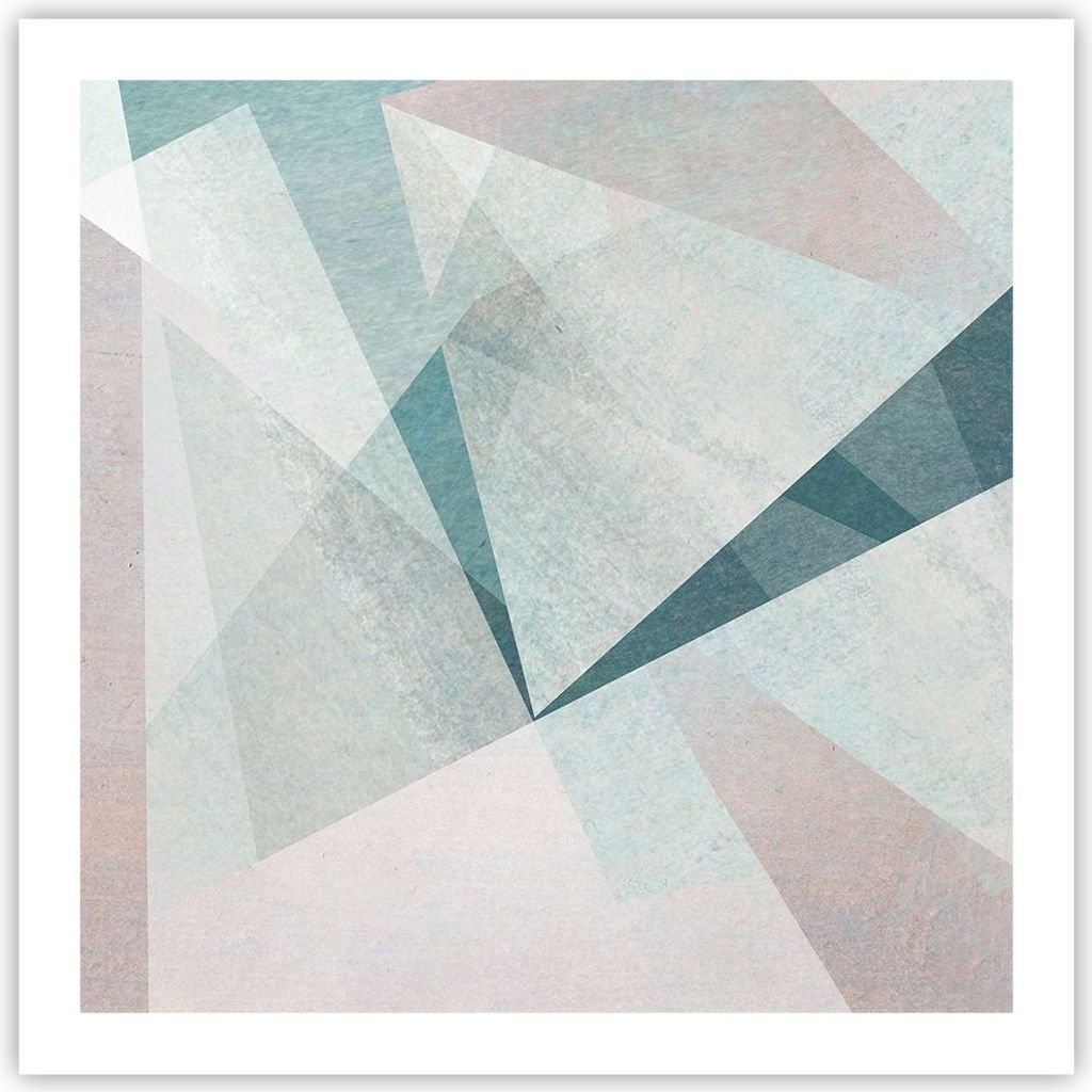 Poster - Poster ohne Rahmen - Abstraktion modern - 60x60 cm - Wand Bild - Wanddeko - Wandbilder - Kunstposter - Wandposter - Bilder - Kunstdruck - ...